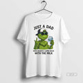 Official Grinch Just A Dad Who Always Came Back With The Milk T-Shirts, Hoodie, Sweatshirt | RetroVerseTees.com