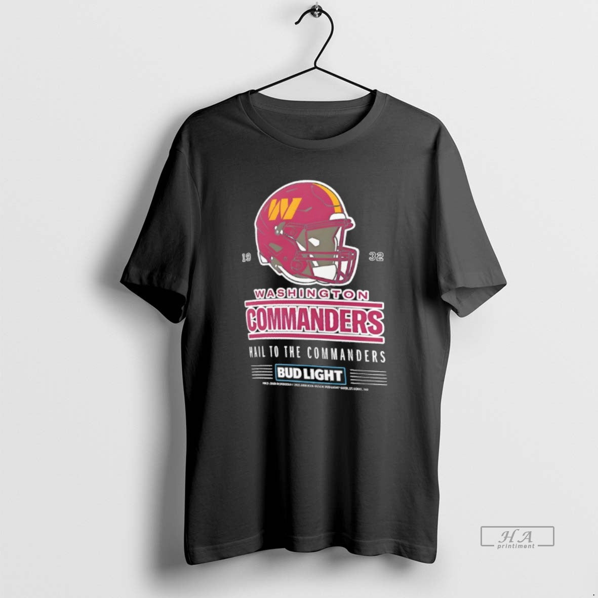 Official Hail To The Commanders Washington Commanders Bud Light T-Shirts, Hoodie, Sweatshirt | RetroVerseTees.com