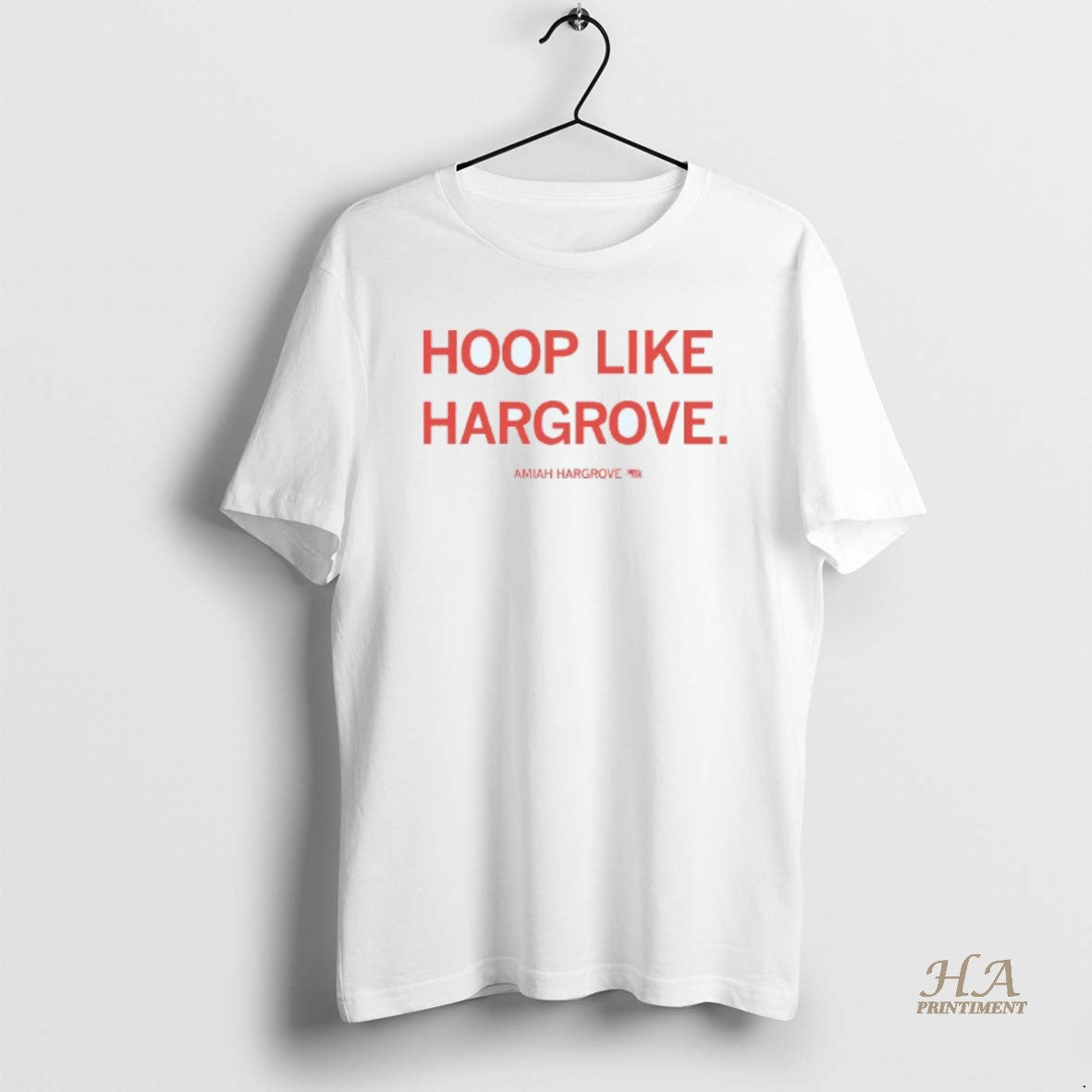 Official Hoop Like Hargrove Amiah Hargrove Nebraska Cornhuskers Mens White Tee