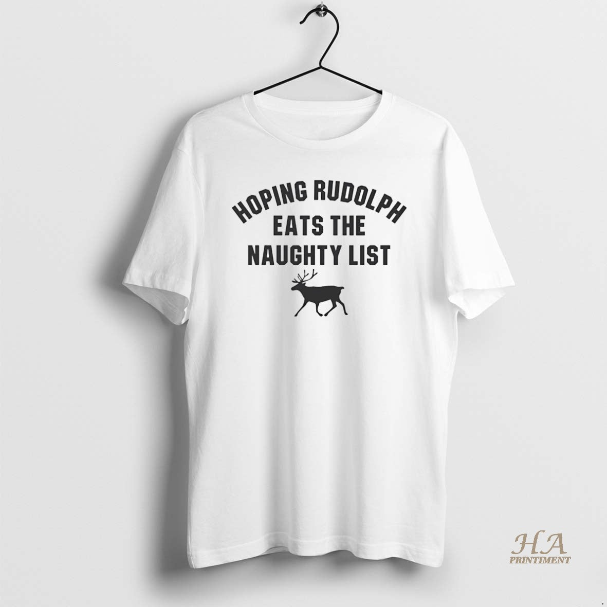 Official Hoping Rudolph Eats The Naughty List Christmas