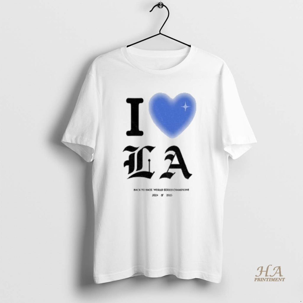 Official I Love La Dodgers Back To Back World Series Champions 2024 2025