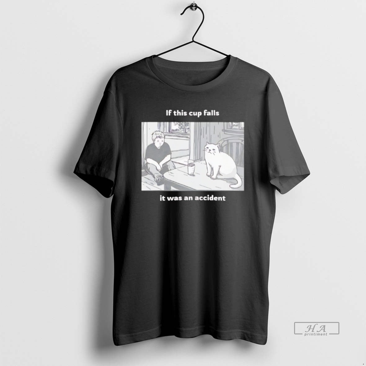 Official If This Cup Falls It Was An Accident Art T-Shirts, Hoodie, Sweatshirt | RetroVerseTees.com