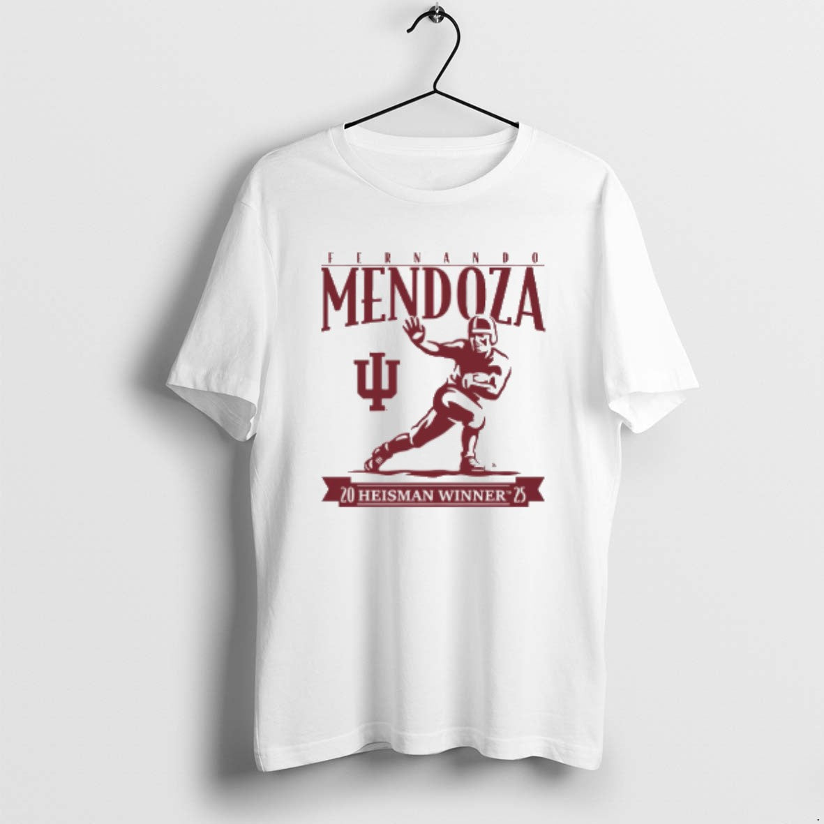 Official Indiana Football Fernando Mendoza Heisman Winner 2025 T-Shirts, Hoodie, Sweatshirt | RetroVerseTees.com