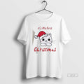 Official Its My First Christmas Cute Cat T-Shirts, Hoodie, Sweatshirt | RetroVerseTees.com
