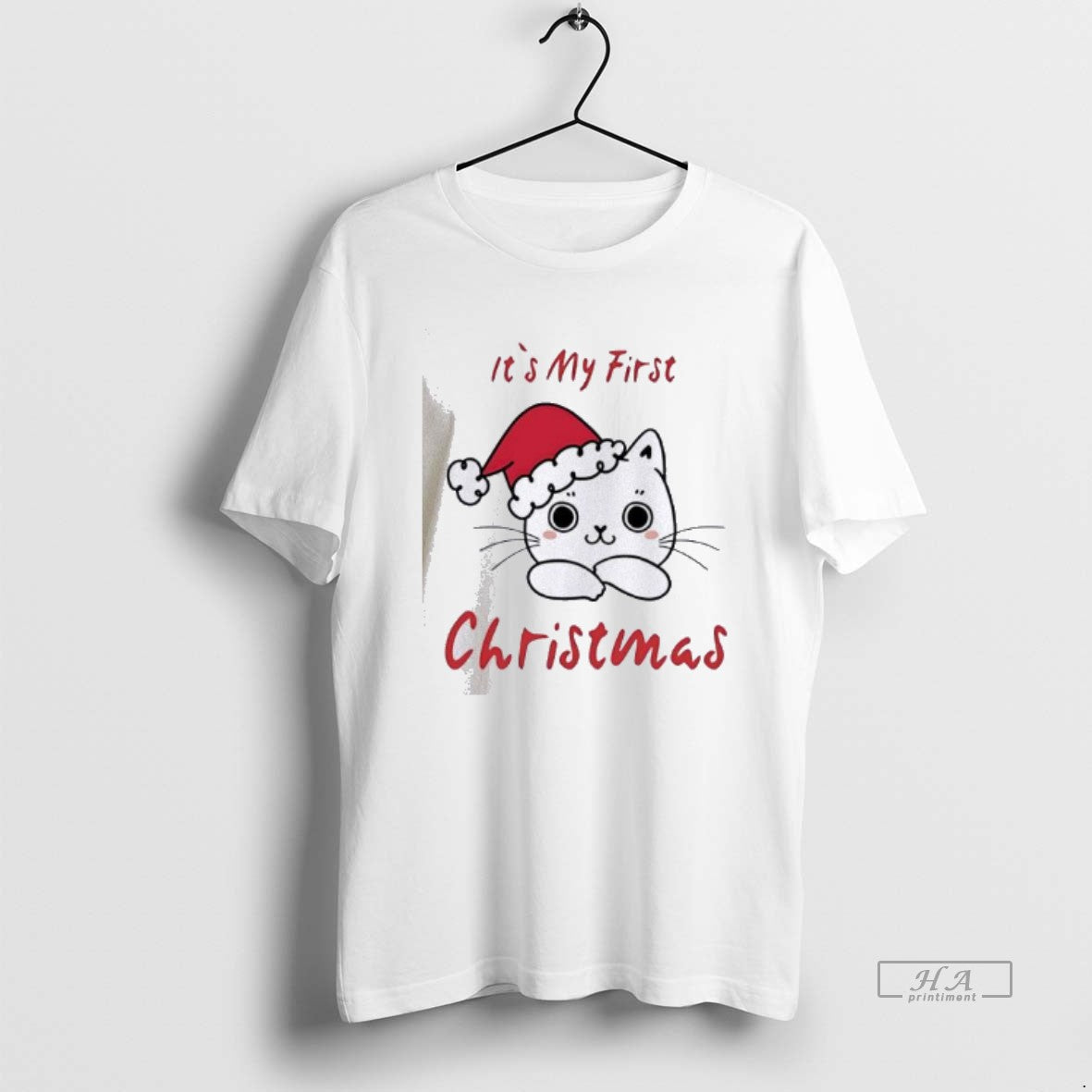 Official Its My First Christmas Cute Cat T-Shirts, Hoodie, Sweatshirt | RetroVerseTees.com