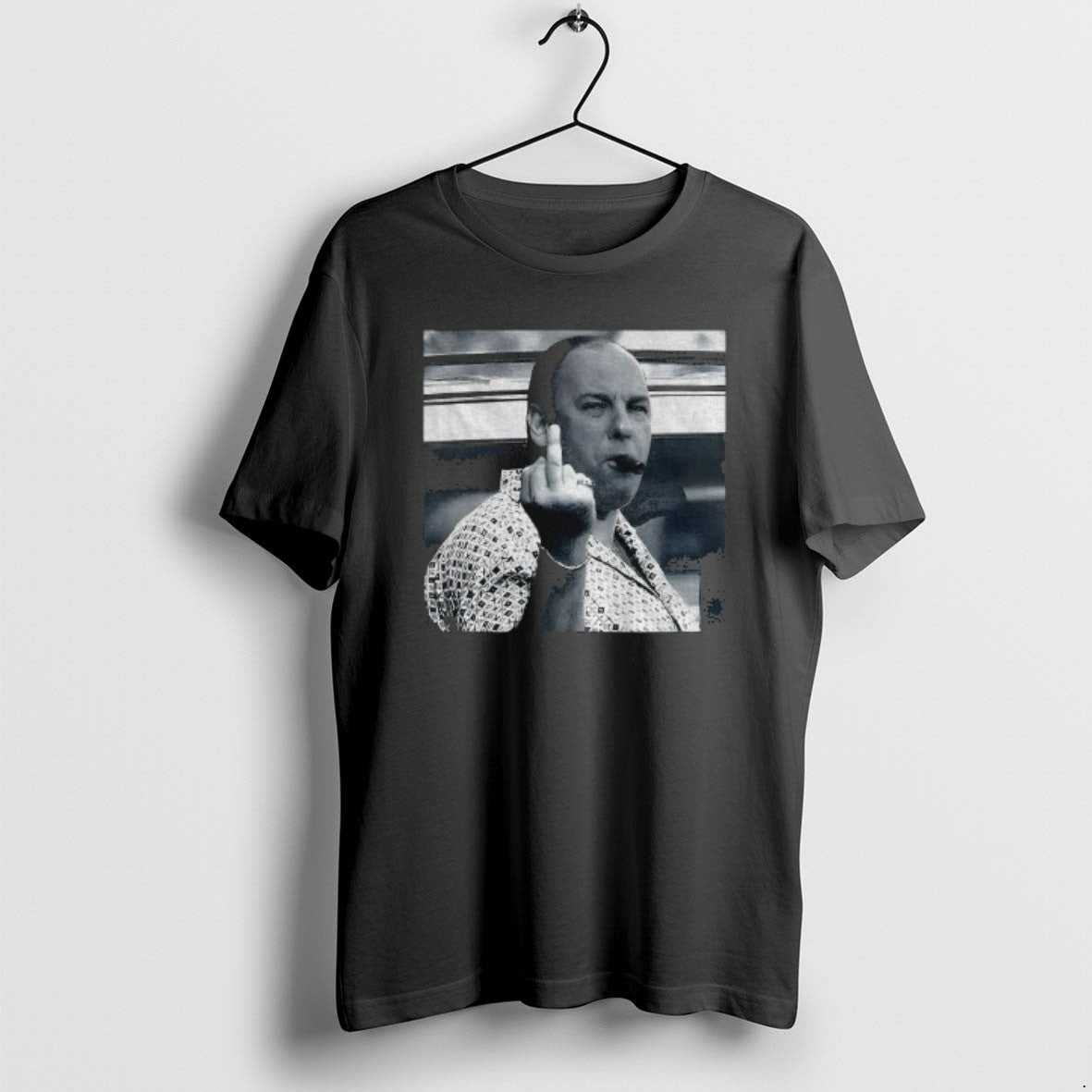 Official James Gandolfini Middle Finger The Sopranos Cast Mafia Tv Show Lover T-Shirts, Hoodie, Sweatshirt