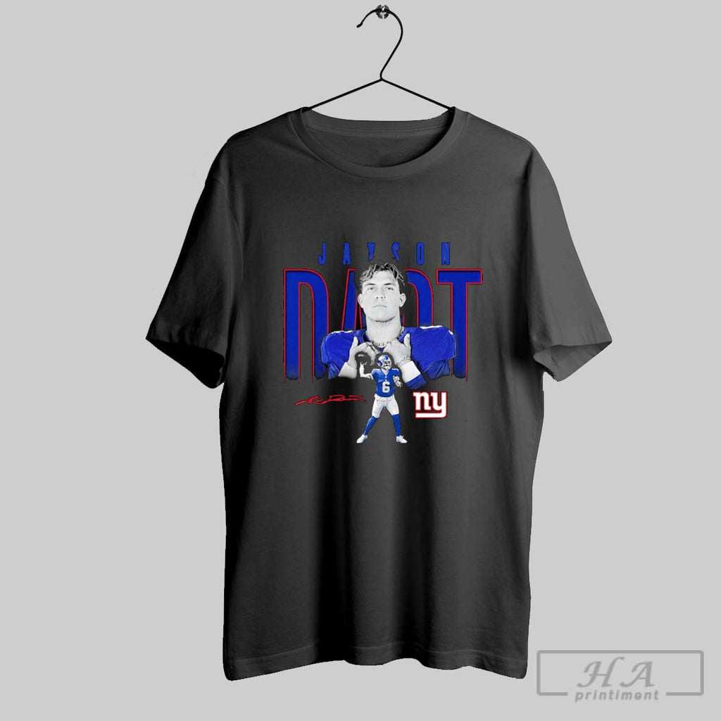 Official Jaxson Dart New York Giants Humble Shadow Player