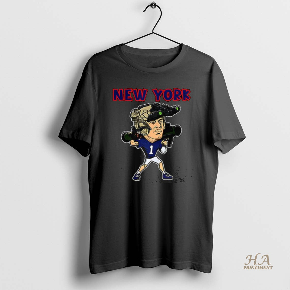 Official Jaxson Dart New York Giants Football Soldier