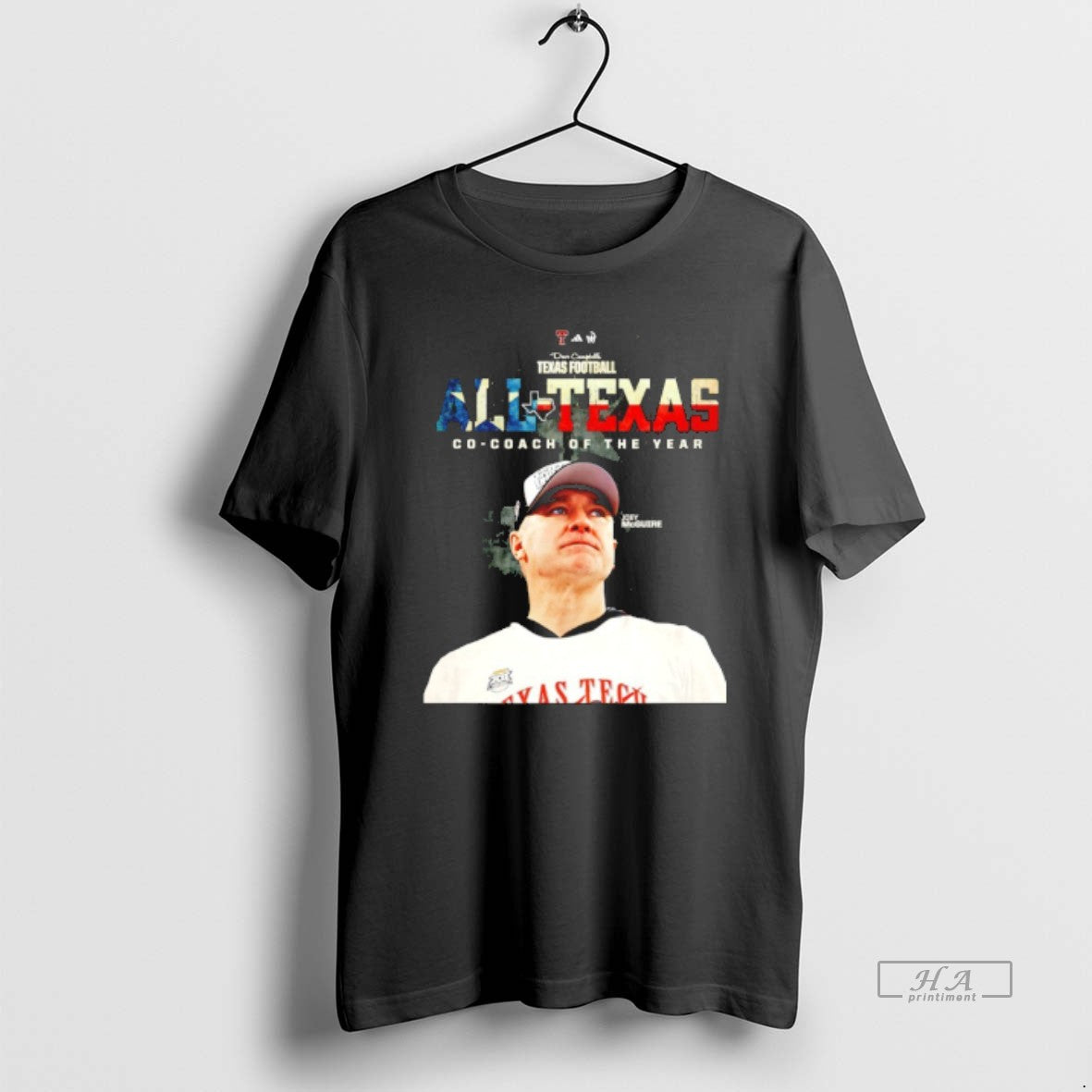 Official Joey Mcguire Texas Tech Football All Texas Co Coach Of The Year T-Shirts, Hoodie, Sweatshirt | RetroVerseTees.com