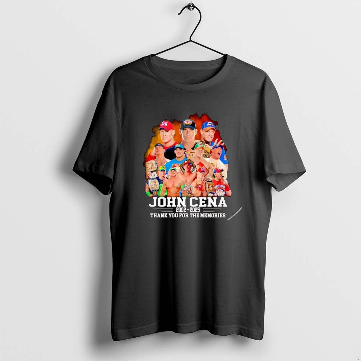 Official John Cena 2002 2025 Thank You For The Memories Signature Christmas T-Shirts, Hoodie, Sweatshirt | RetroVerseTees.com