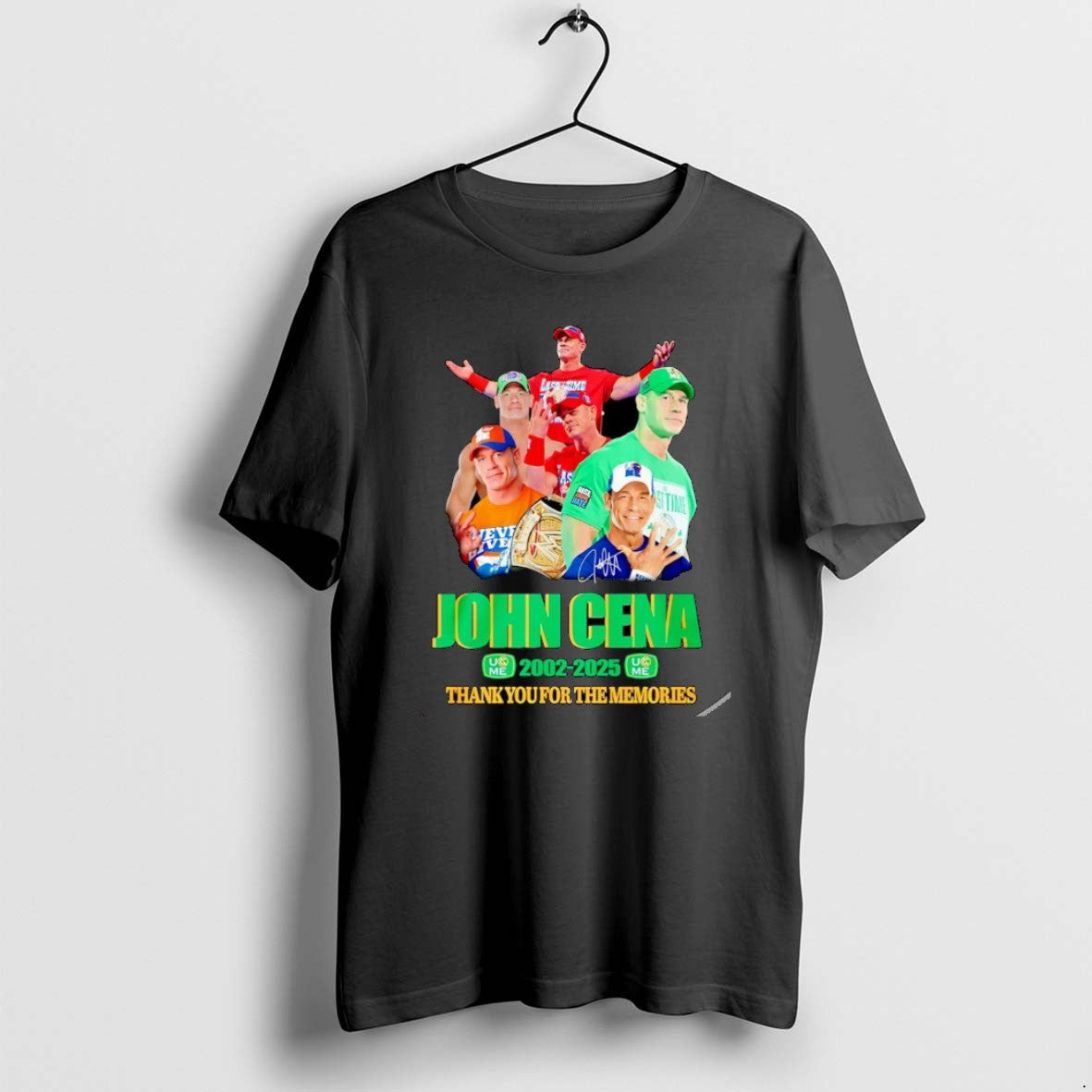 Official John Cena 23 Years 2002 2025 Thank You For The Memories Signature Christmas T-Shirts, Hoodie, Sweatshirt