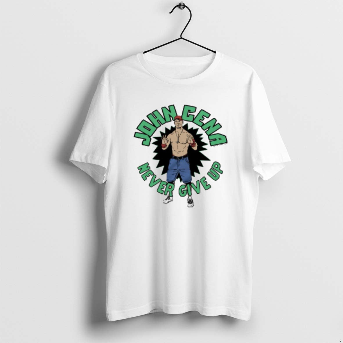 Official John Cena Never Give Up T-Shirts, Hoodie, Sweatshirt | RetroVerseTees.com