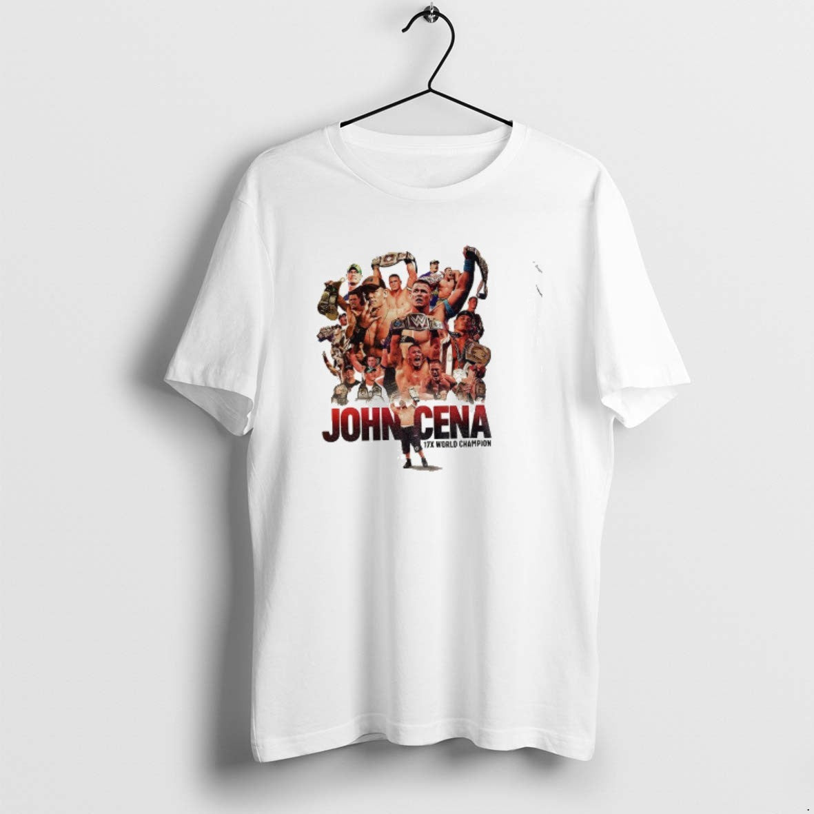 Official John Cena Wrestlemania 17th Championship World Champion T-Shirts, Hoodie, Sweatshirt | RetroVerseTees.com