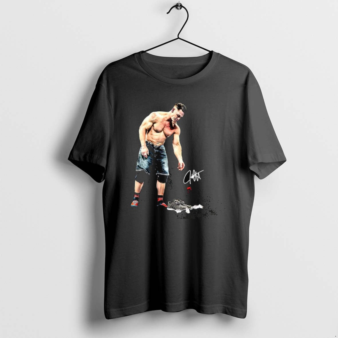Official John Cena Final Art Never Give Up Signature Hirt T-Shirts, Hoodie, Sweatshirt | RetroVerseTees.com