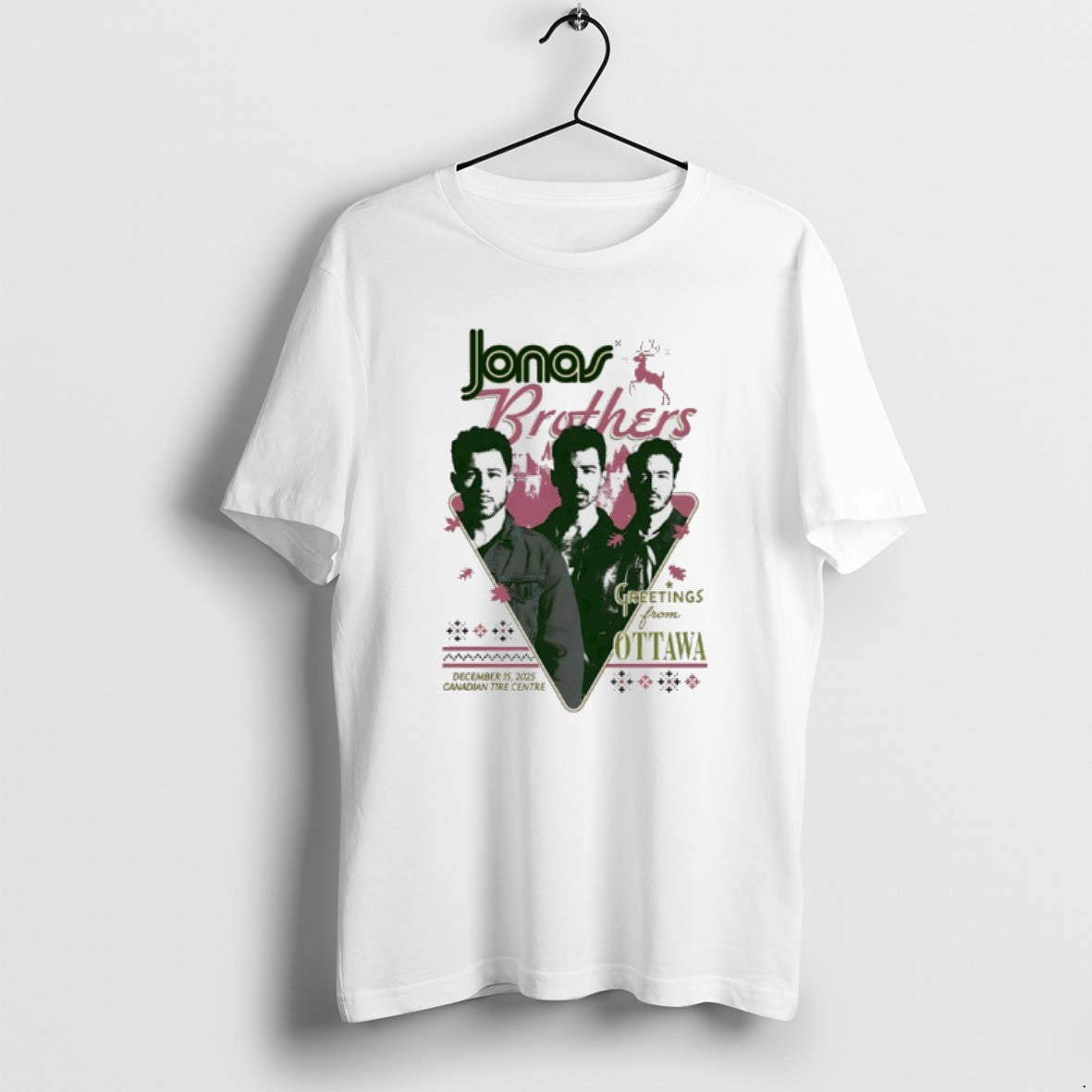 Official Jonas Brothers Greetings From Ottawa Canadian Tire Centre 2025 T-Shirts, Hoodie, Sweatshirt | RetroVerseTees.com