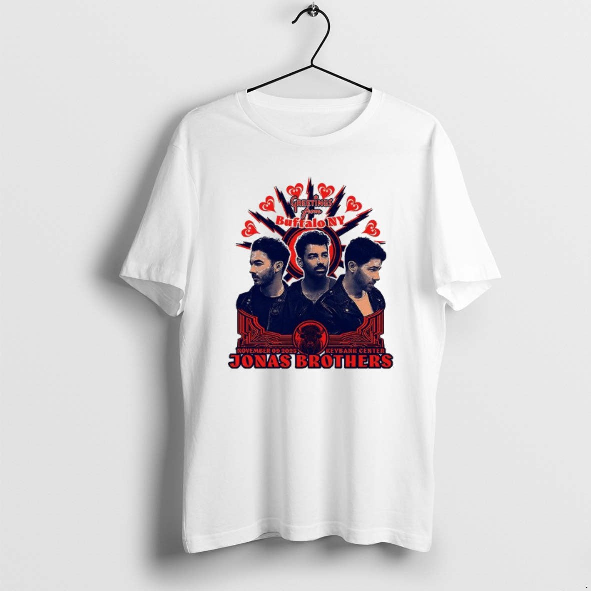 Official Jonas Greetings From Your Hometown Buffalo Ny Keybank Center 2025 T-Shirts, Hoodie, Sweatshirt | RetroVerseTees.com