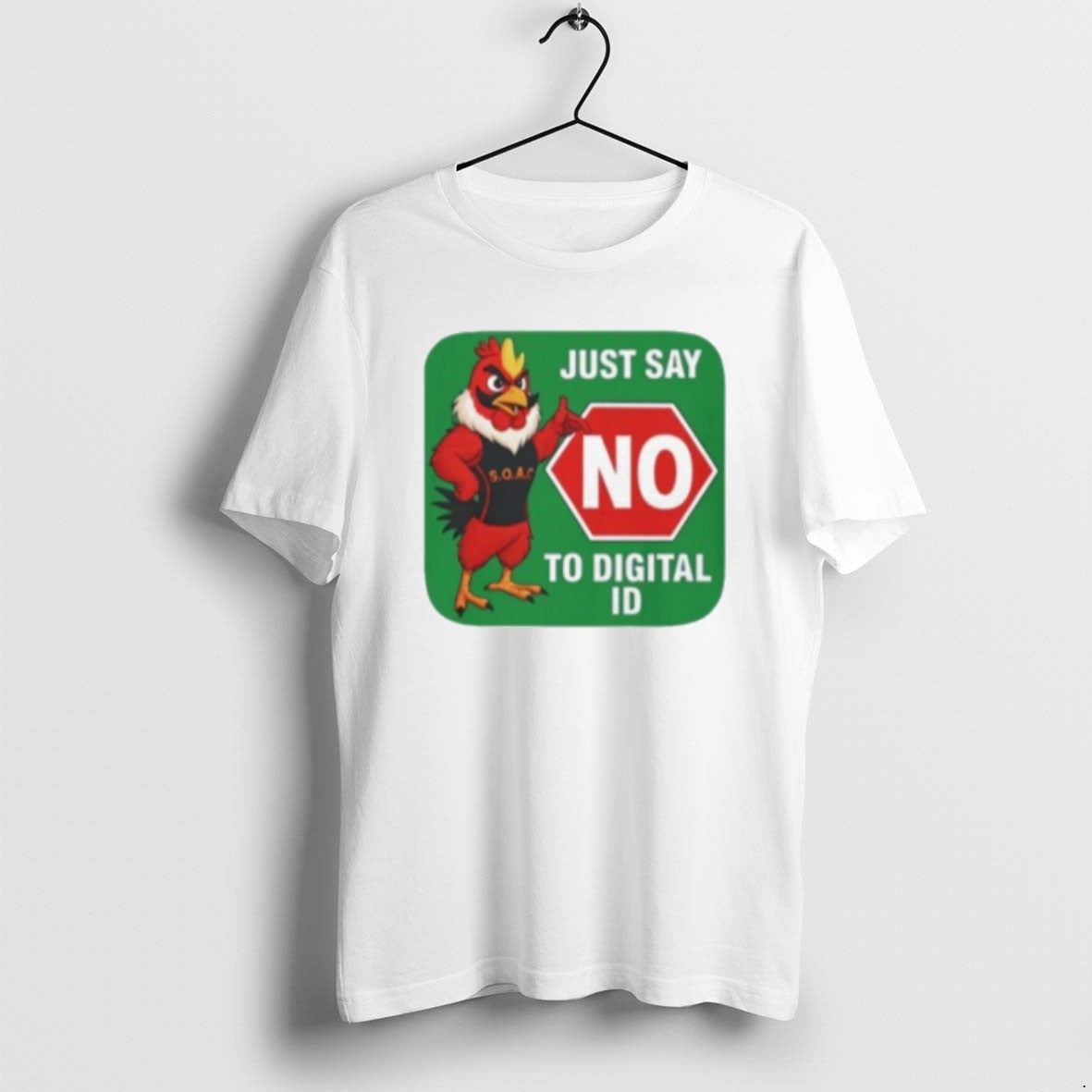 Official Just Say No To Digital Id T-Shirts, Hoodie, Sweatshirt | RetroVerseTees.com