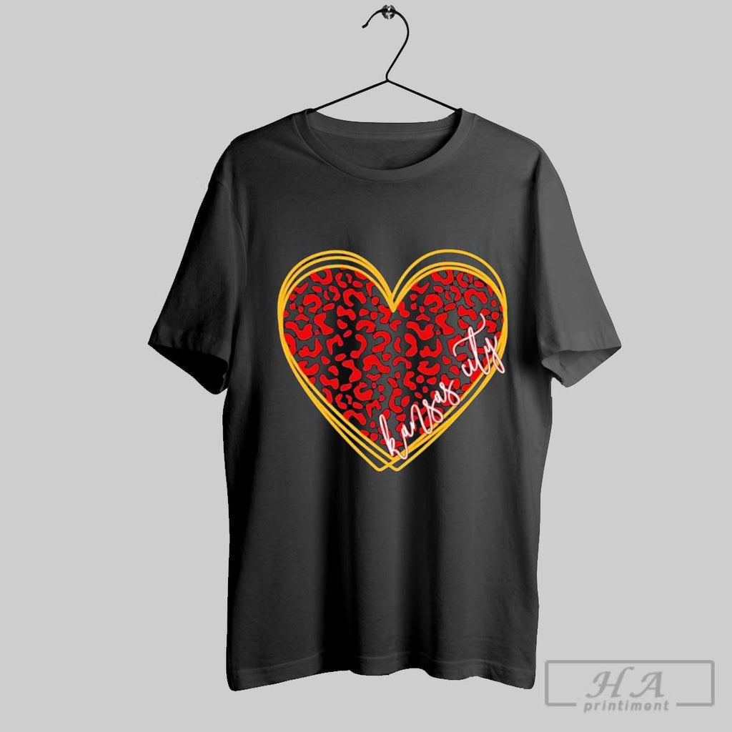 Official Kansas City Chiefs Hallow Leopard Heart