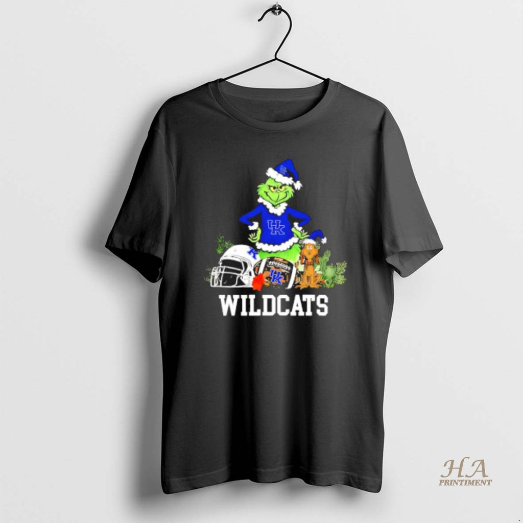 Official Kentucky Wildcats The Grinch And Max Helmet Christmas 2025