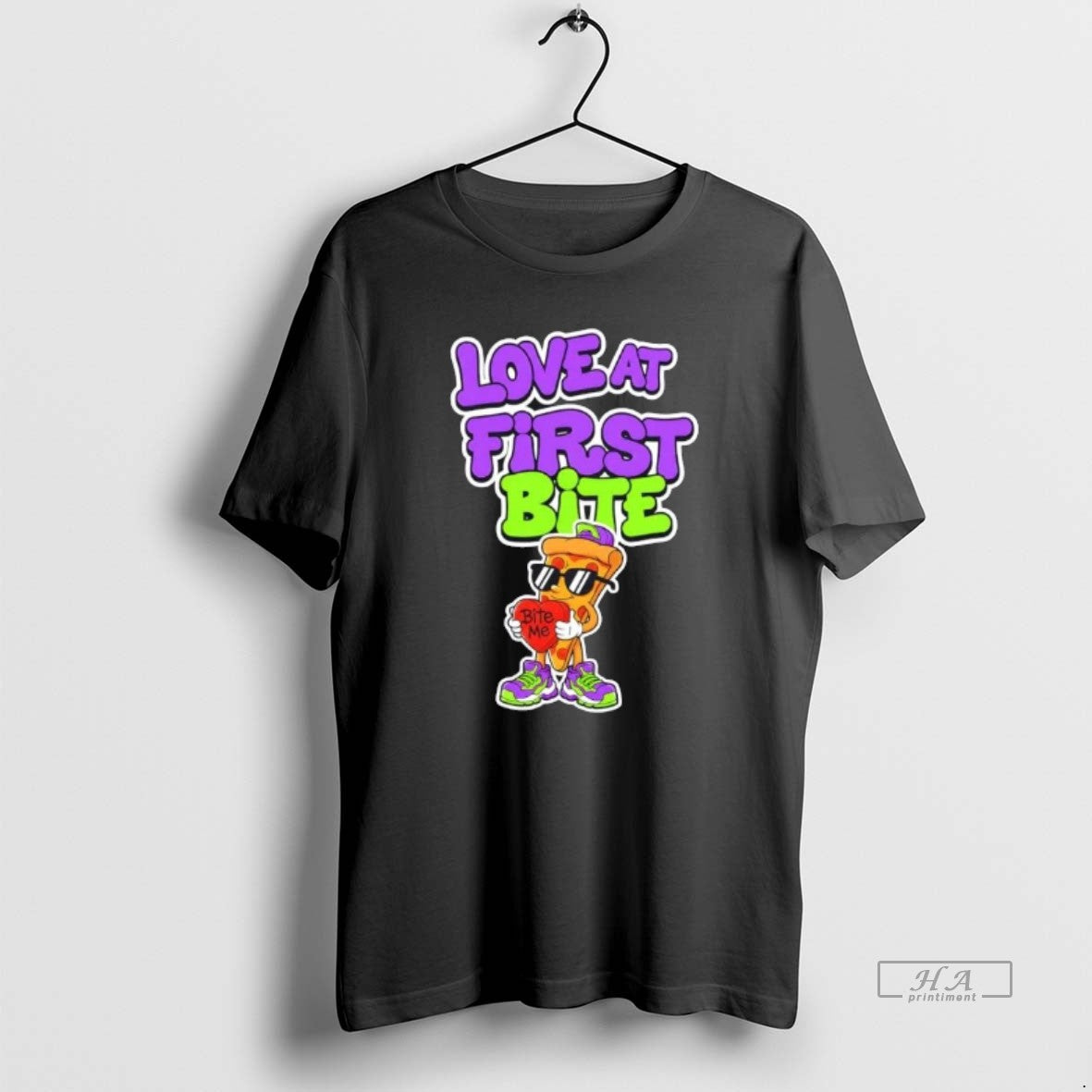 Official Love At First Bite Pizza Bite Me T-Shirts, Hoodie, Sweatshirt | RetroVerseTees.com