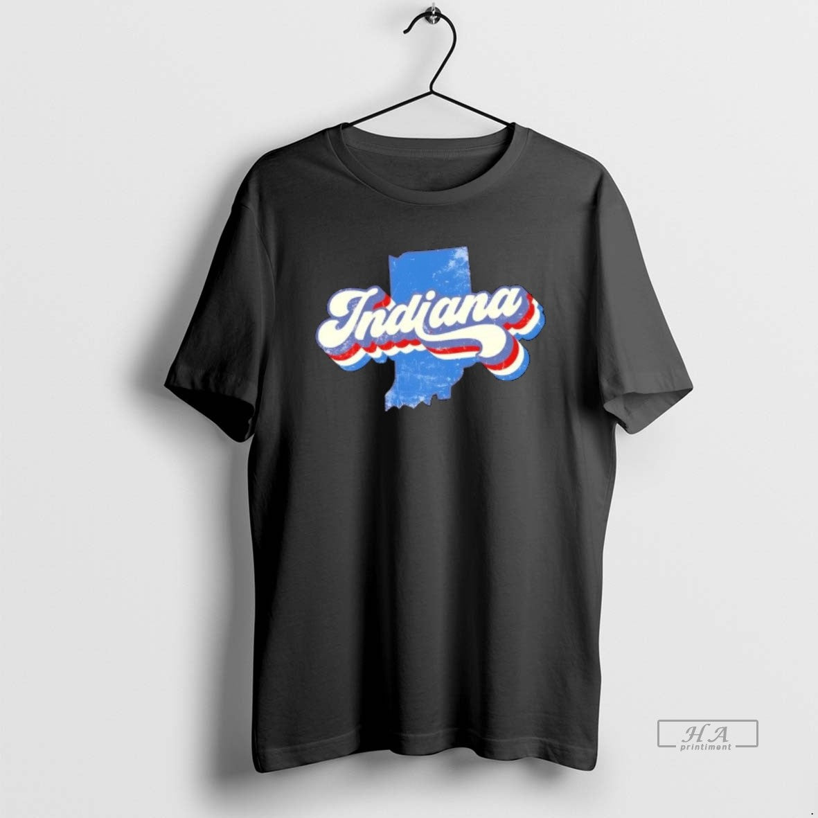 Official Map Indiana State Vintage Retro T-Shirts, Hoodie, Sweatshirt | RetroVerseTees.com