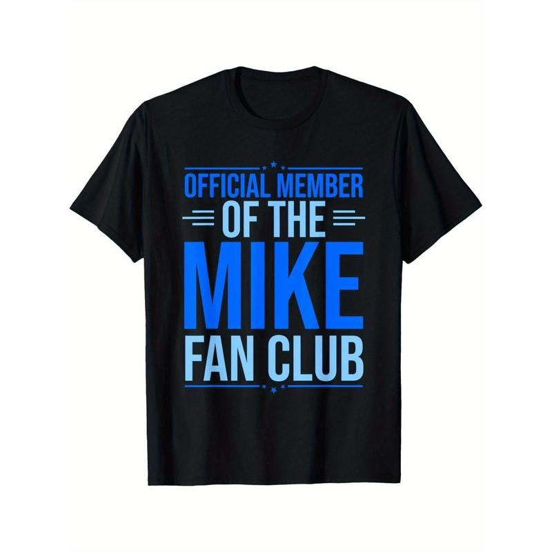 Official Member Of The Mike Fan Club Funny Mike First Name T-Shirt Made in USA Hoodie, Sweatshirt | RetroVerseTees.com