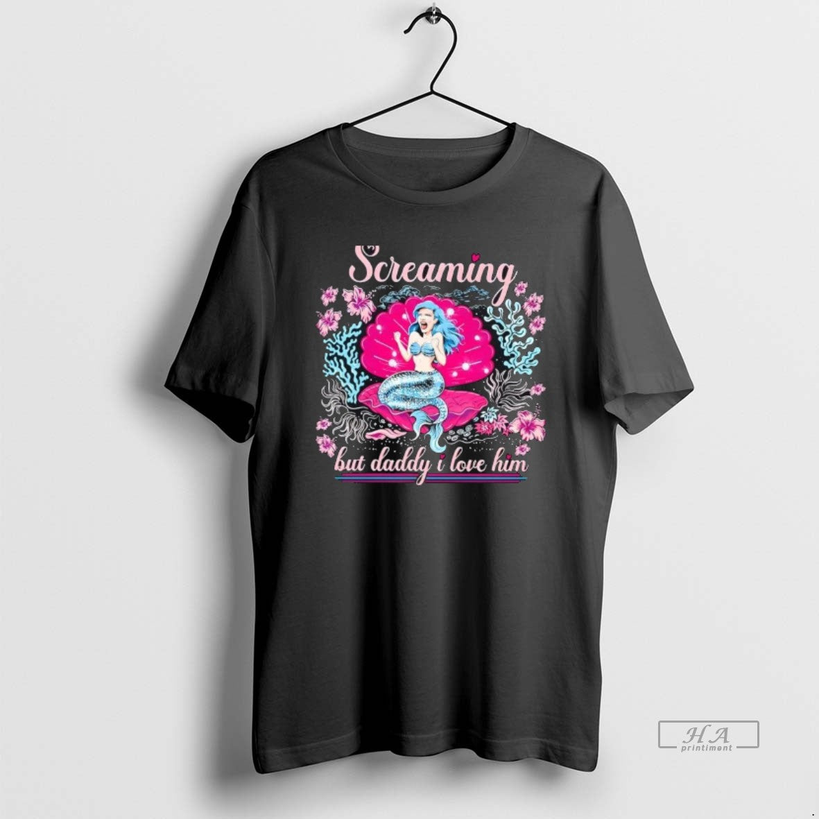 Official Mermaid Screaming But Daddy I Love Him T-Shirts, Hoodie, Sweatshirt | RetroVerseTees.com