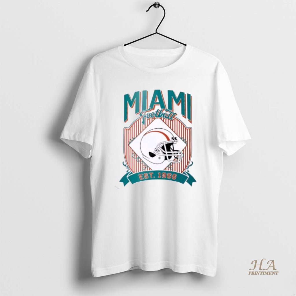 Official Miami Dolphins Football Vintage Style Ornaments White