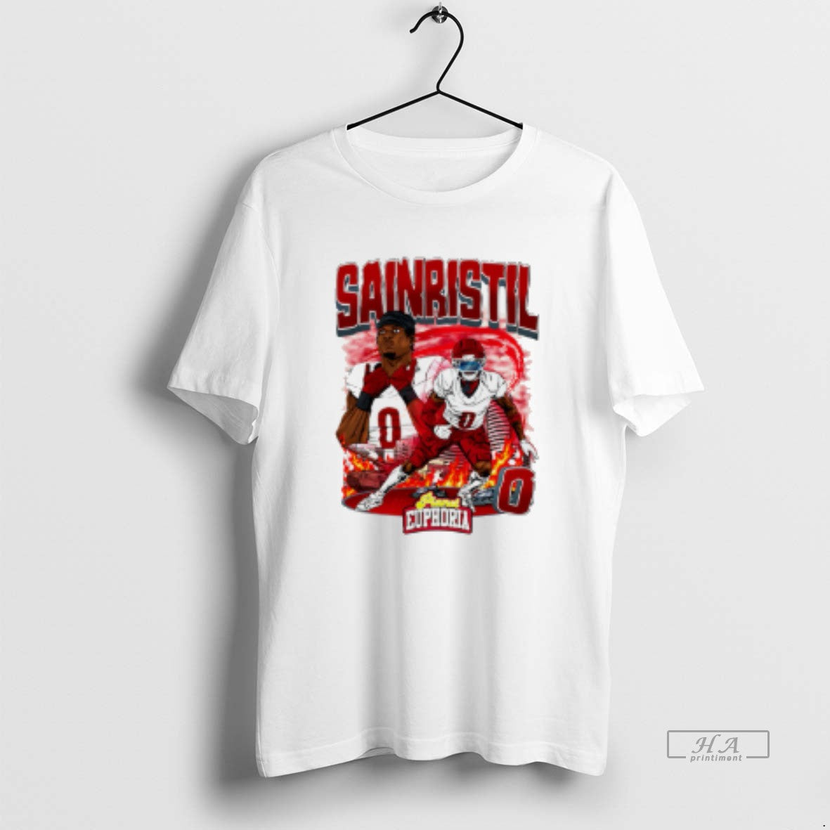 Official Mike Sainristil Washington Commanders Player Skyline Comic T-Shirts, Hoodie, Sweatshirt | RetroVerseTees.com