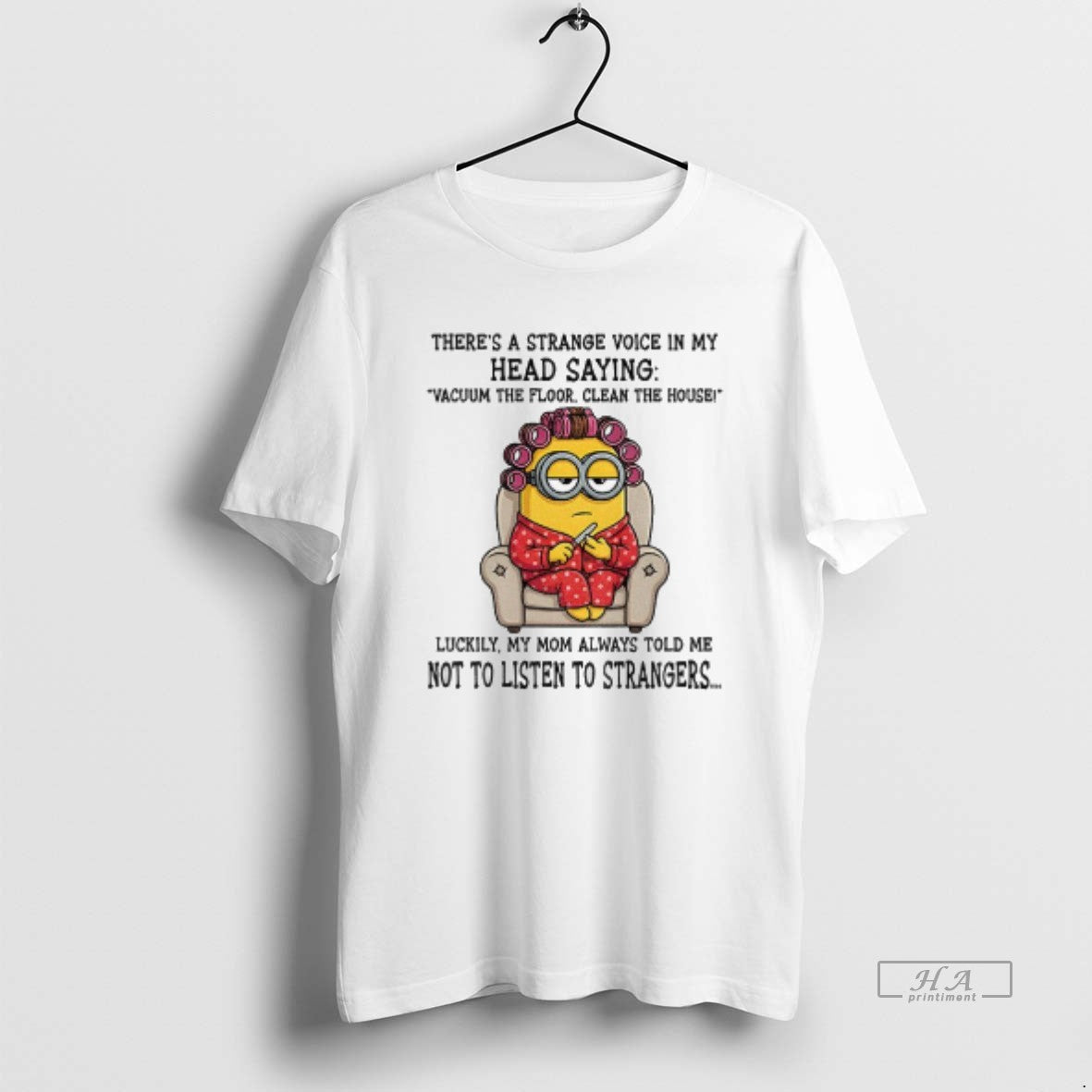 Official Minion Theres A Strange Voice In My Head Saying Vacuum The Floor Clean The T-Shirts, Hoodie, Sweatshirt