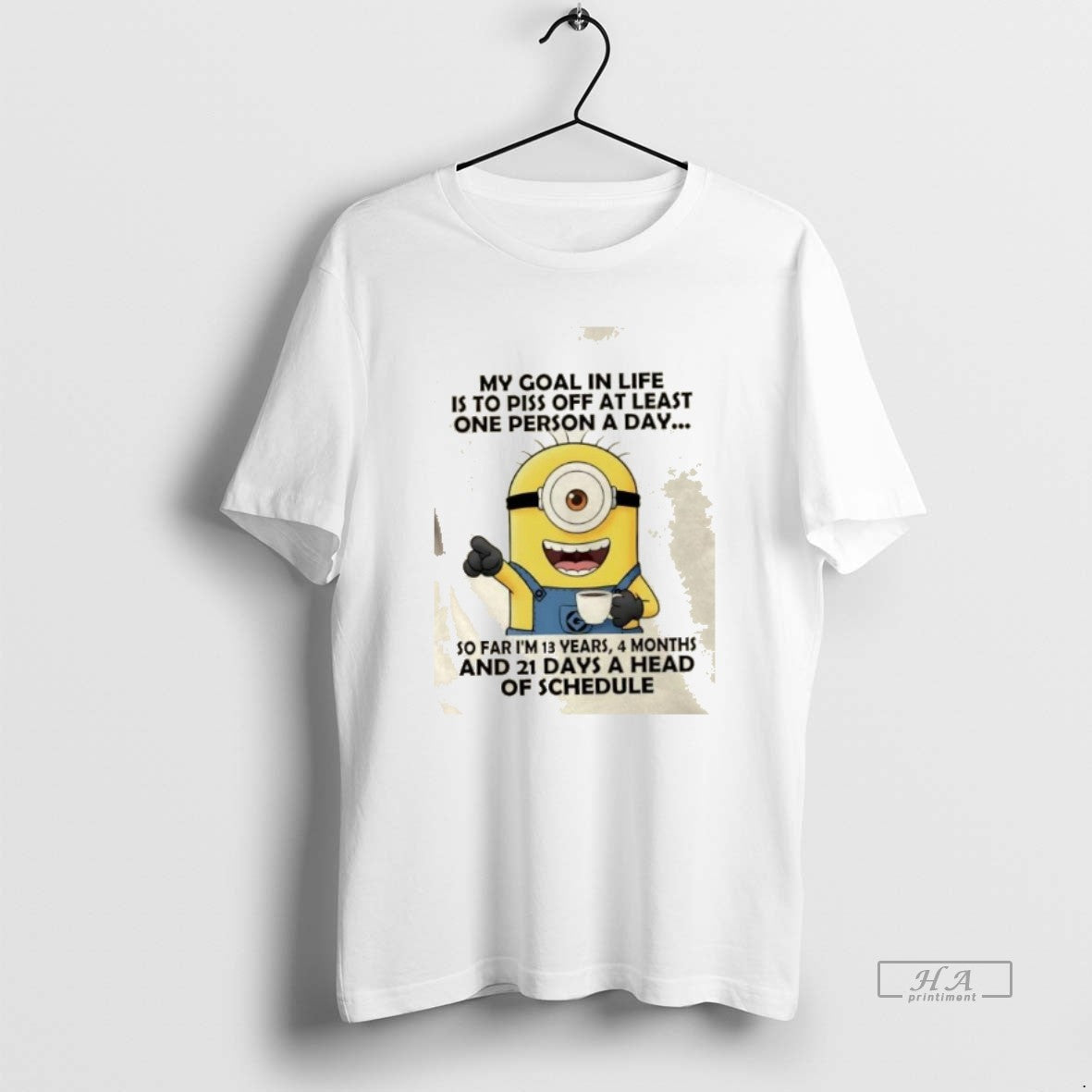Official Minions My Goal In Life Is To Piss Off At Least One Person T-Shirts, Hoodie, Sweatshirt | RetroVerseTees.com