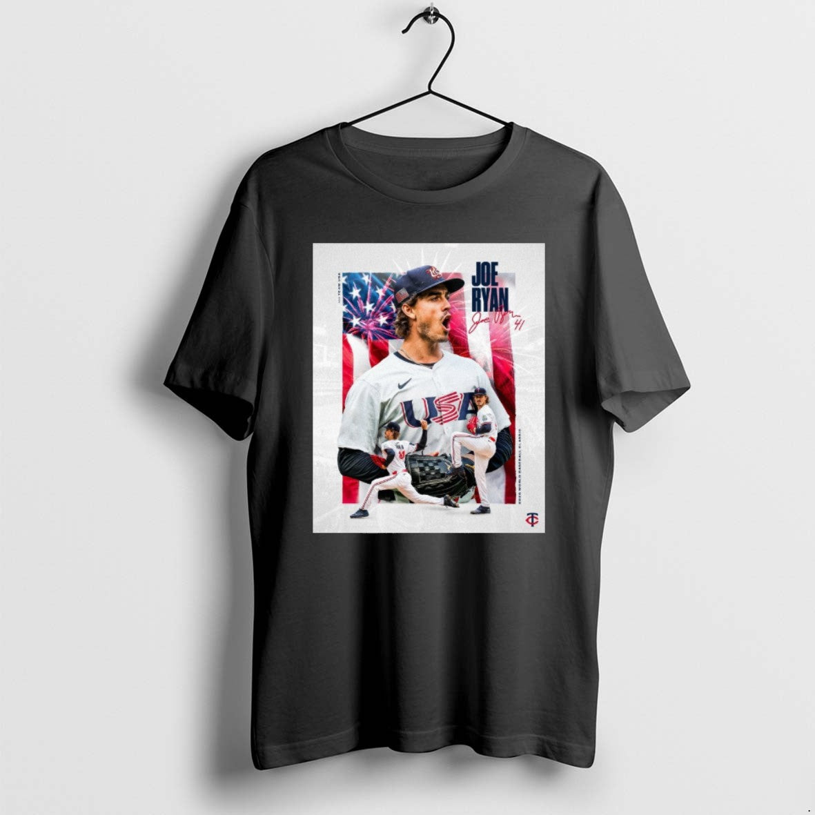 Official Minnesota Twins Joe Ryan 2026 World Baseball Classic Signature T-Shirts, Hoodie, Sweatshirt | RetroVerseTees.com