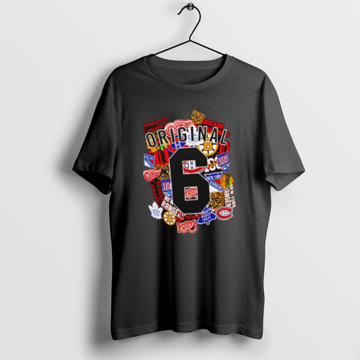 Official Nhl Starter Black 6 Logo Collage T-Shirts, Hoodie, Sweatshirt | RetroVerseTees.com