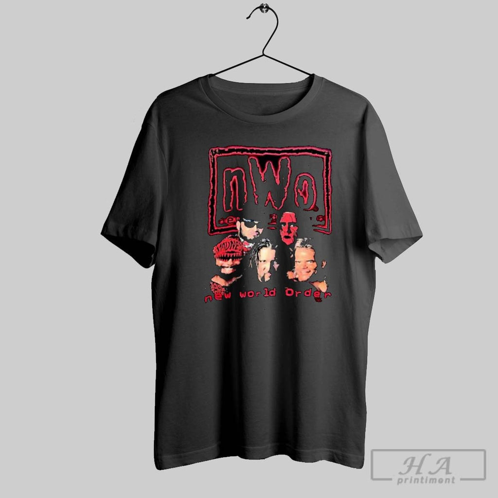 Official Nwo New World Order Wrestling Photo Collage Graphic Posters Black
