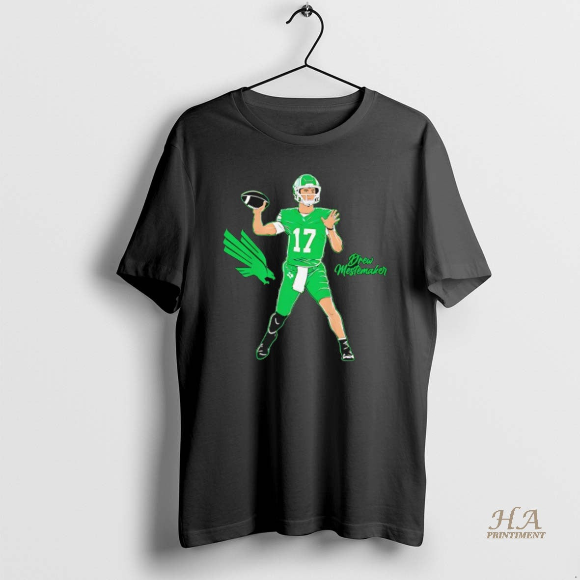 Official North Texas Mean Green Football Drew Mestemaker 17 Superstar Pose