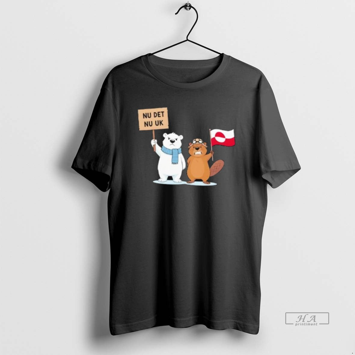 Official Nu Det Nuuk Nows Enough Greenland Silhouette With Greenlandic Flag T-Shirts, Hoodie, Sweatshirt | RetroVerseTees.com