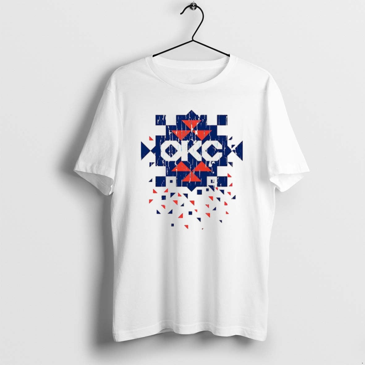 Official Okc Thunder Diamond Pattern Native T-Shirts, Hoodie, Sweatshirt | RetroVerseTees.com
