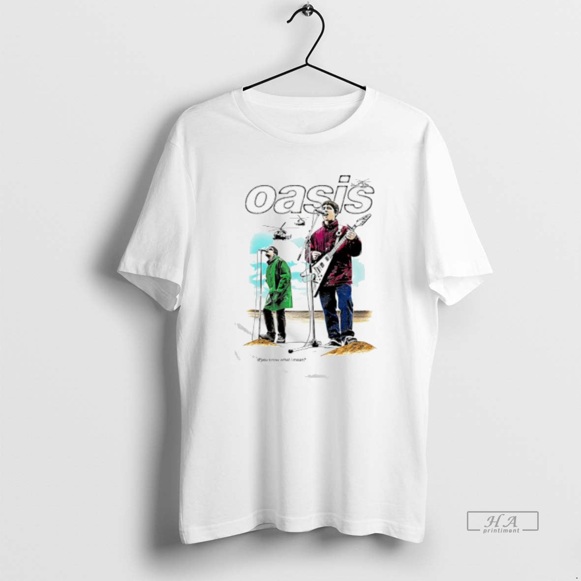 Official Oasis Dyou Know What I Mean Graphic T-Shirts, Hoodie, Sweatshirt | RetroVerseTees.com