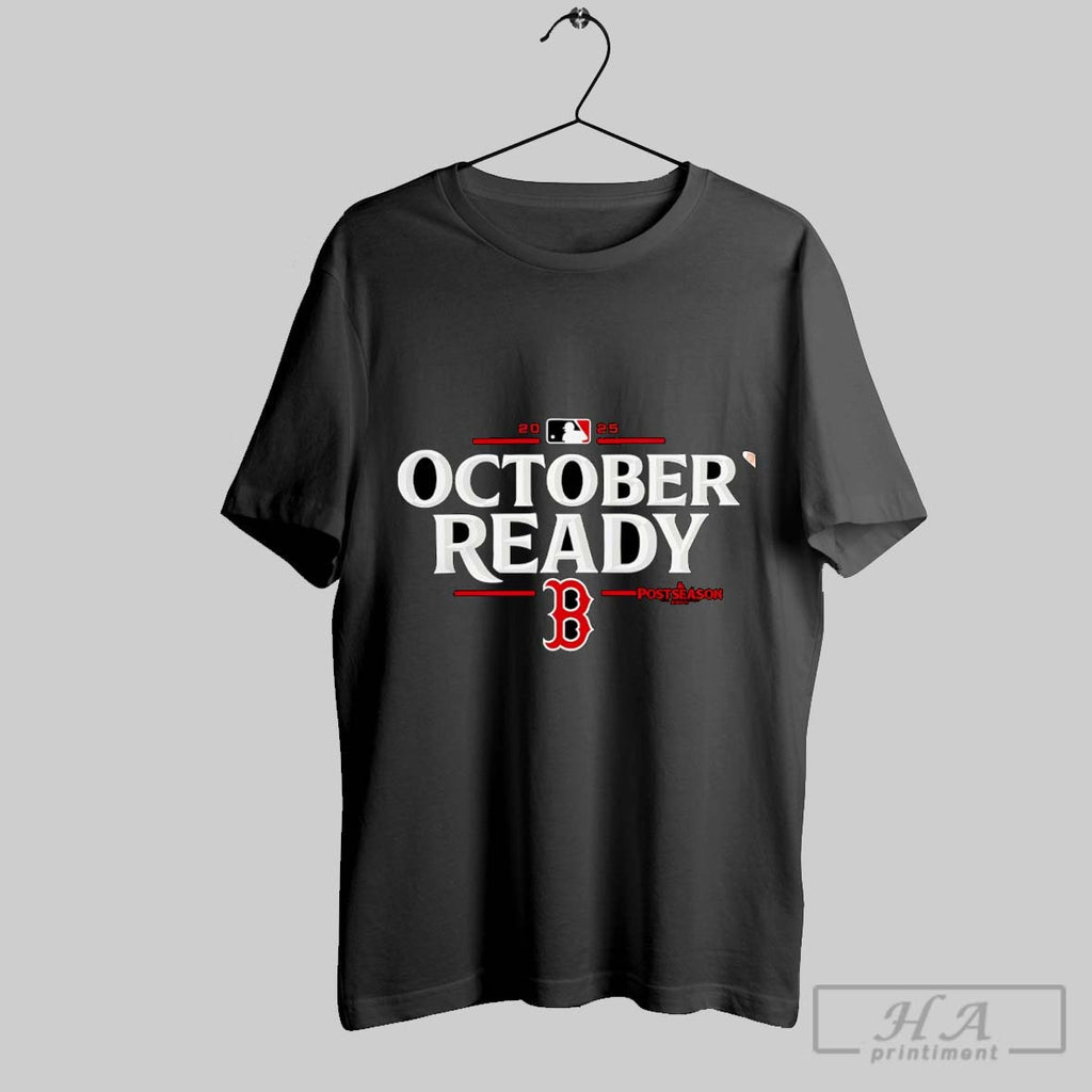 Official Official Boston Red Sox 2025 October Ready Mlb Postseason Sweater Tee Shirt 2025