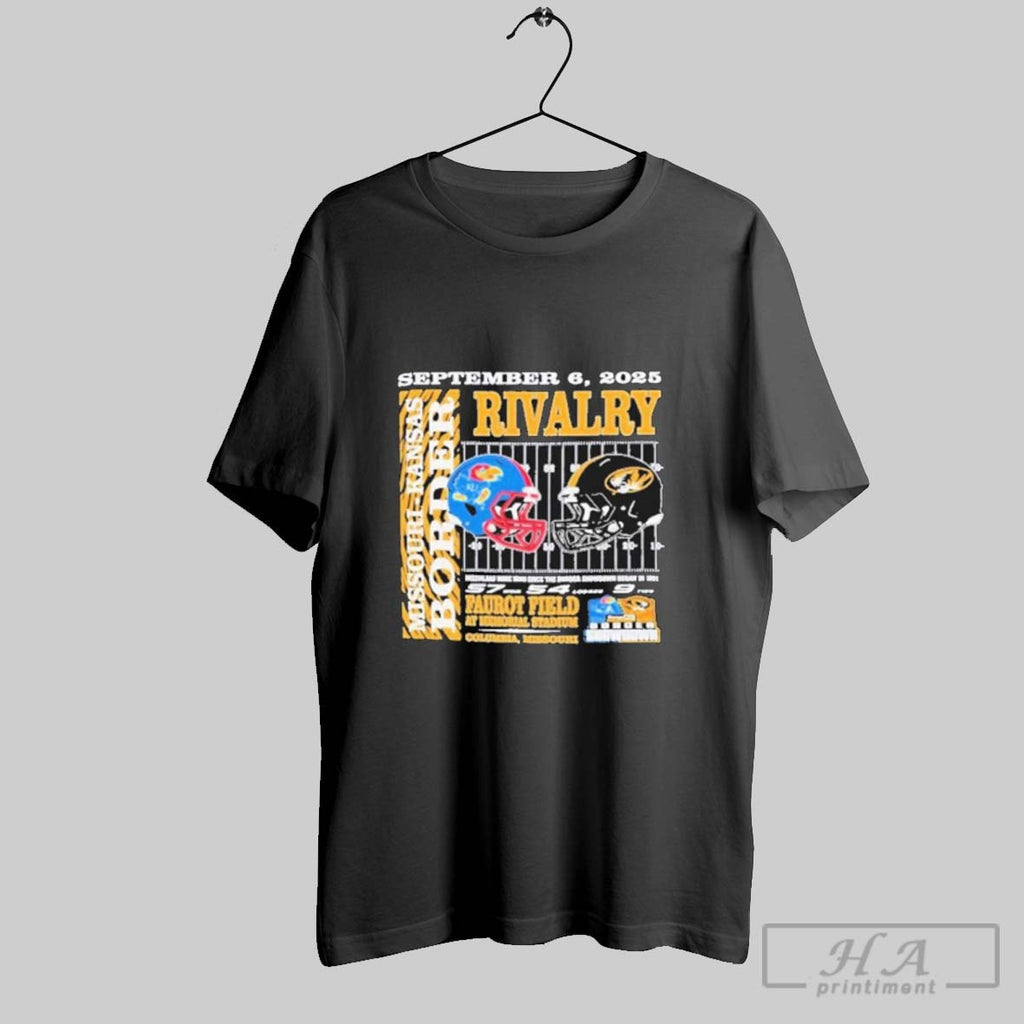 Official Official Rivalry Missouri Tigers Vs Kansas Jayhawks September 6 2025 Shirt Tee