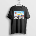 Official Ohio Vs Michigan Rivalry Script Ohio On Big M T-Shirts, Hoodie, Sweatshirt | RetroVerseTees.com