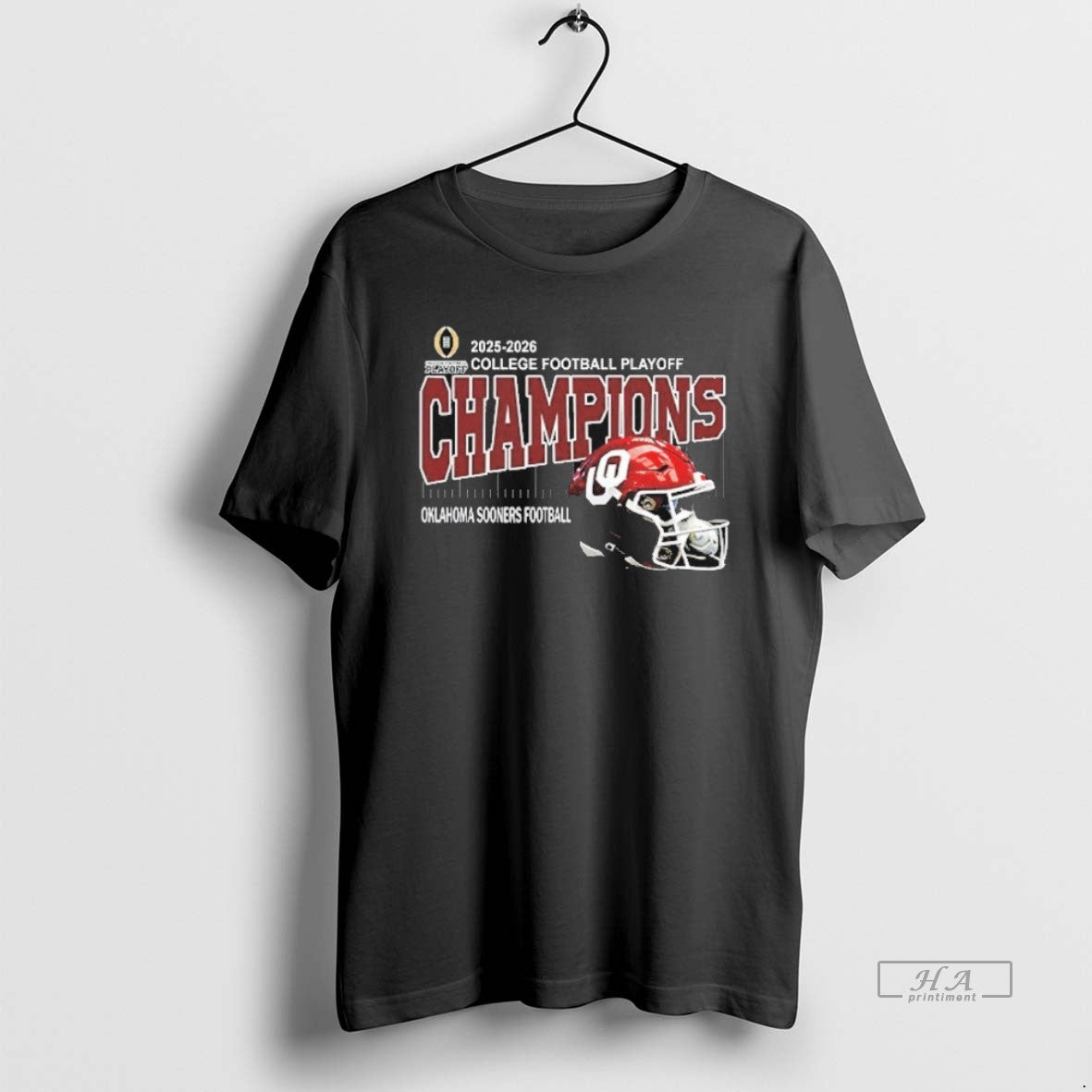 Official Oklahoma Sooners Football 2025 2026 College Football Playoff Champions Helmet T-Shirts, Hoodie, Sweatshirt