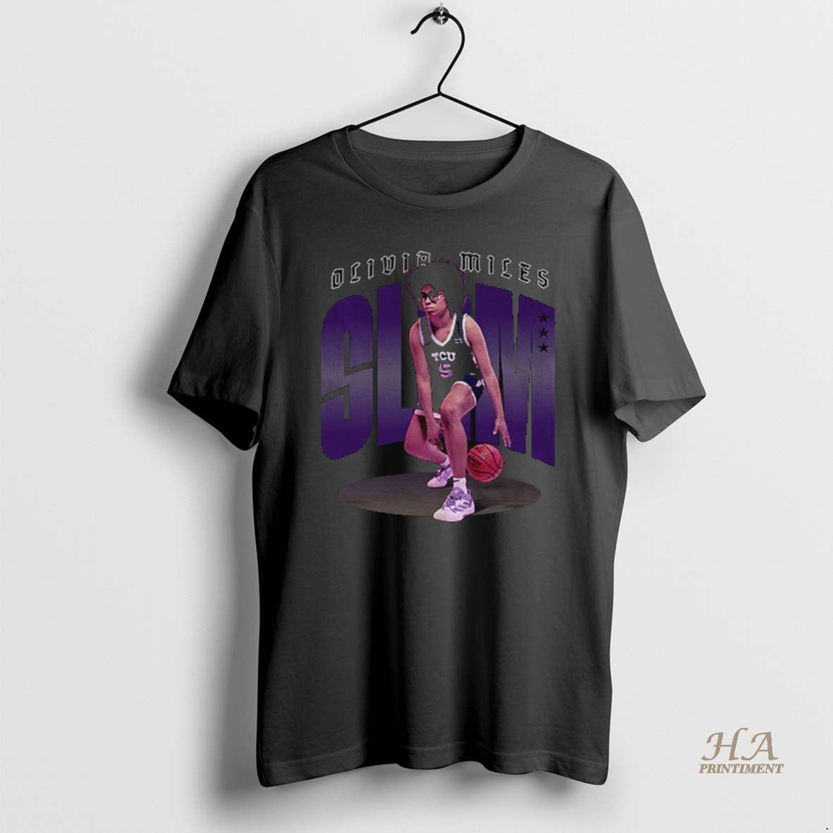 Official Olivia Miles Slam Ireland Notre Dame Basketball Player Big 12 Conference Vintage
