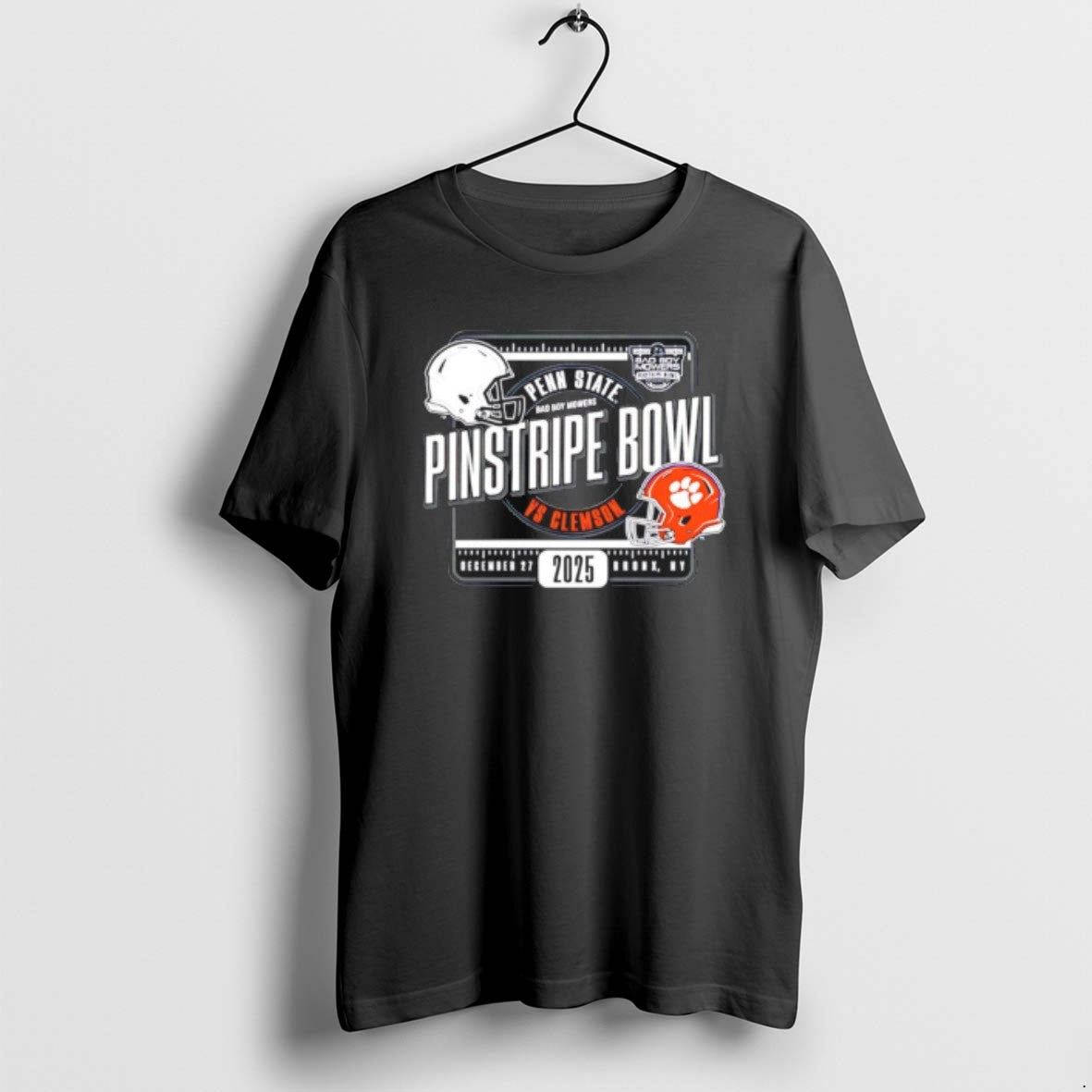 Official Penn State Vs Clemson 2025 Bad Boy Mowers Pinstripe Bowl Helmets T-Shirts, Hoodie, Sweatshirt | RetroVerseTees.com