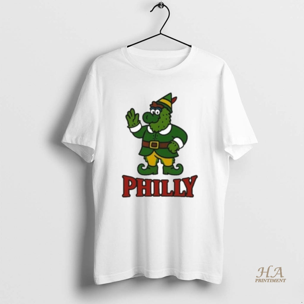 Official Philadelphia Phillies Christmas Elf X Phillie Phanatic Mascot Circle