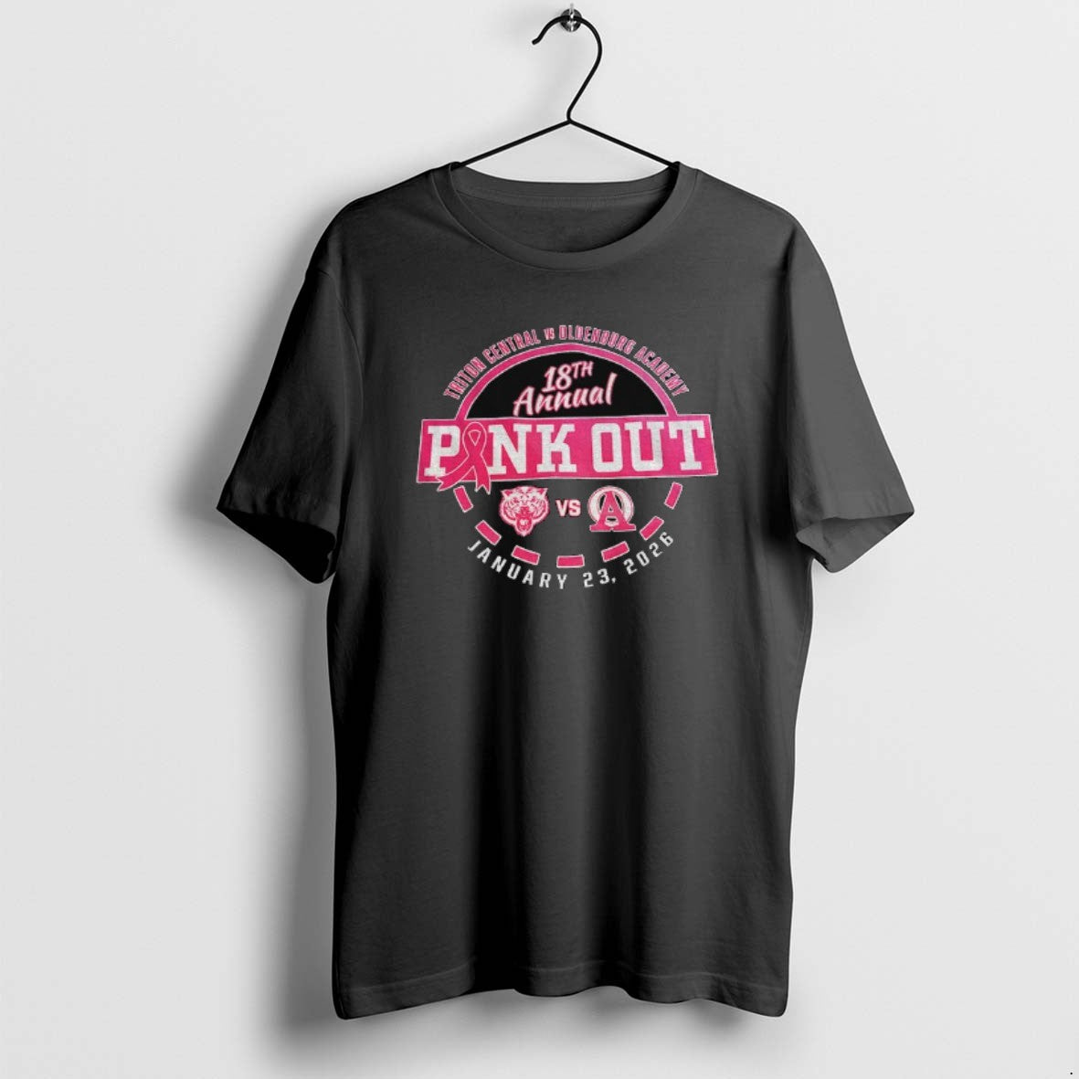 Official Pink Out Triton Central Vs Oldenburg Academy 18th Annual January 23 2026 T-Shirts, Hoodie, Sweatshirt