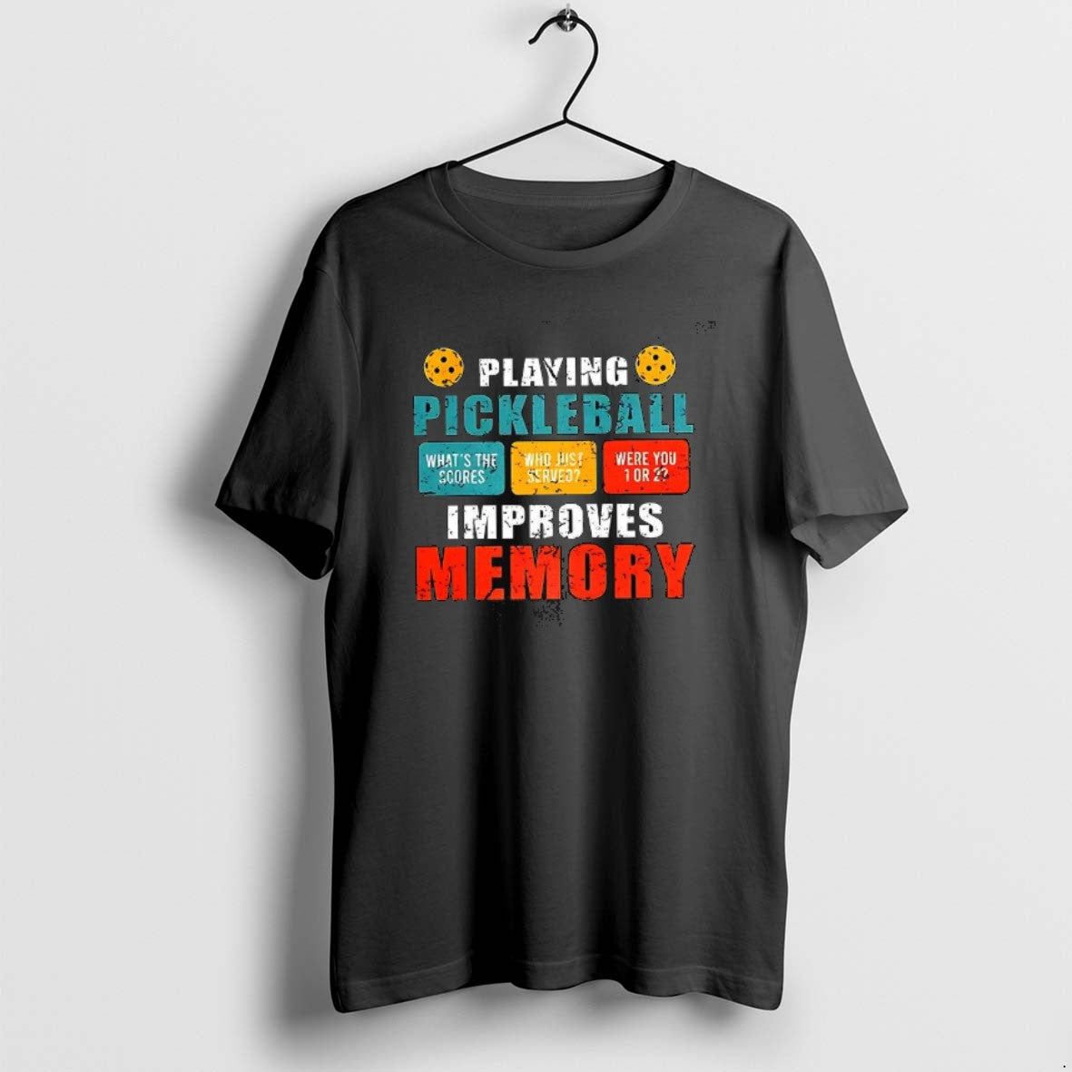 Official Playing Pickleball Improves Memory Whats The Saucers Vintage T-Shirts, Hoodie, Sweatshirt | RetroVerseTees.com
