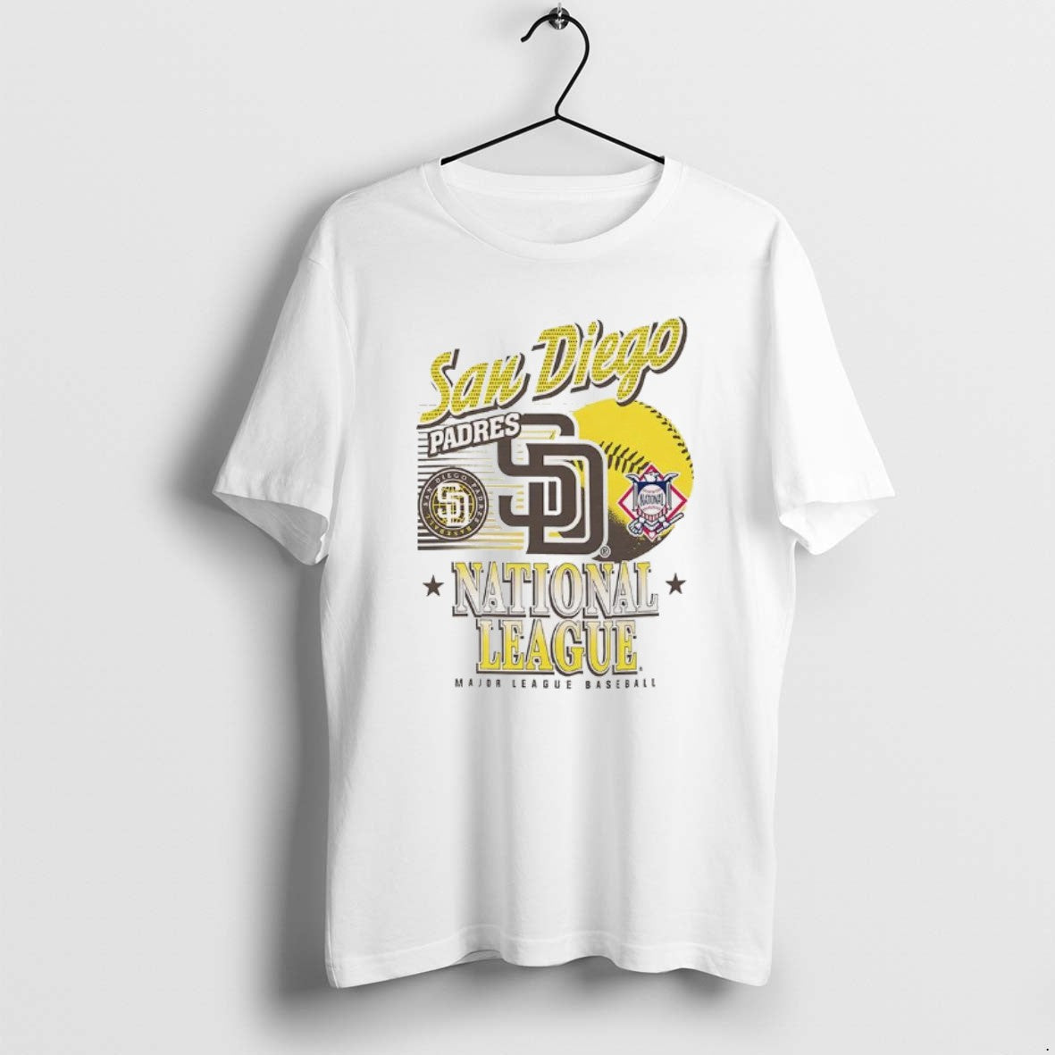 Official San Diego Padres Mlb American National League Logo Ball Retro T-Shirts, Hoodie, Sweatshirt | RetroVerseTees.com