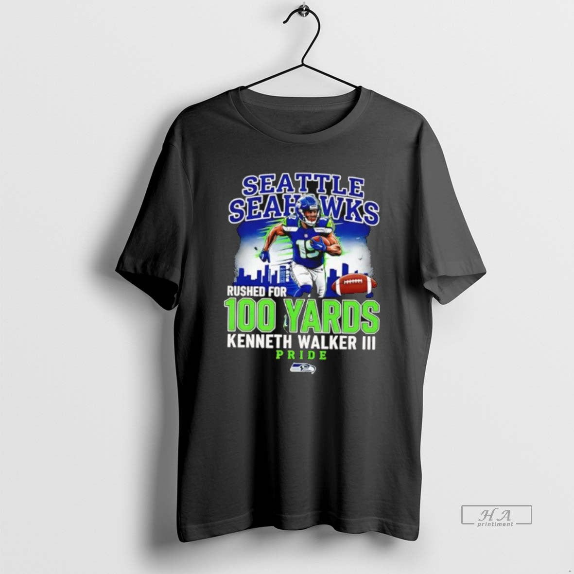 Official Seahawks Kenneth Walker Iii Rushed For 100 Yards Pride T-Shirts, Hoodie, Sweatshirt | RetroVerseTees.com
