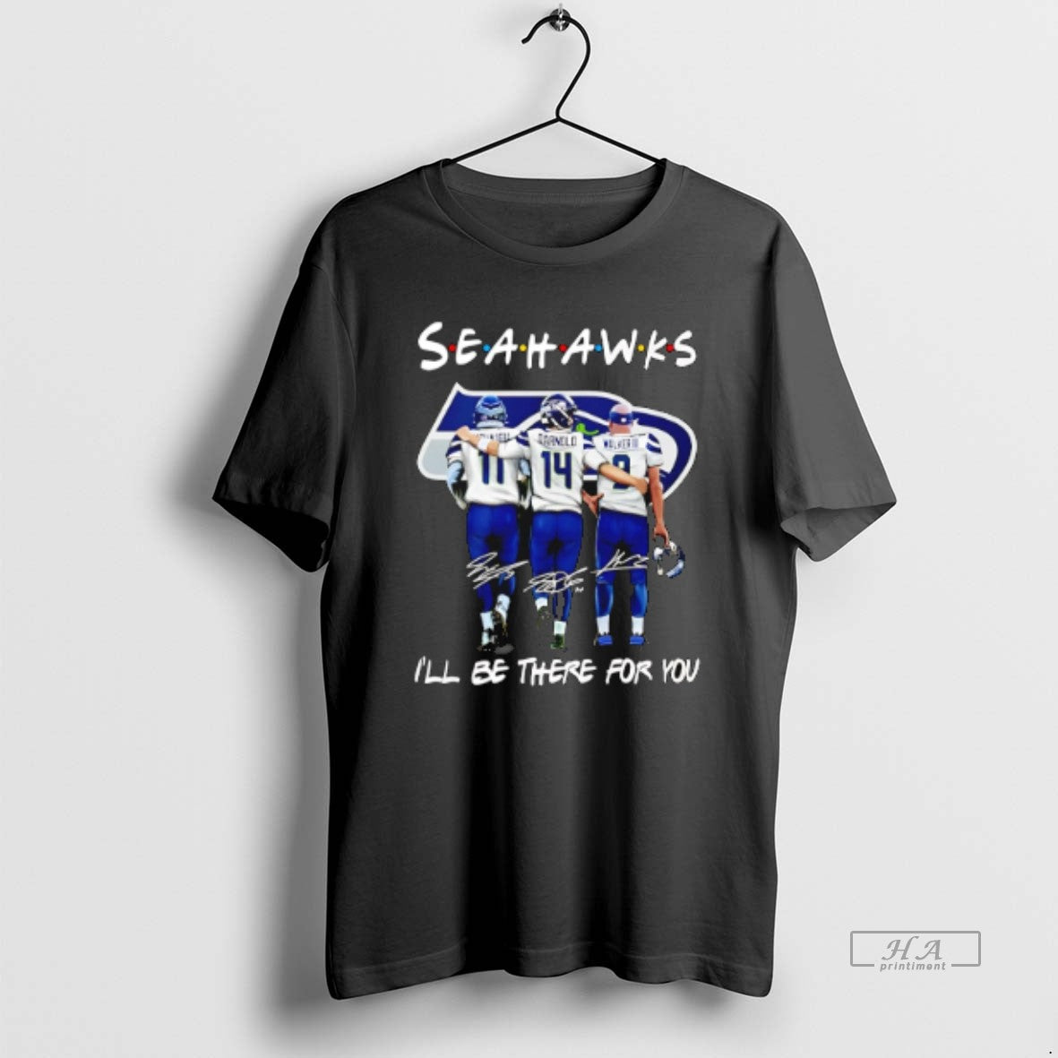 Official Seahawks Football Ill Be There For You Friends Signatures T-Shirts, Hoodie, Sweatshirt | RetroVerseTees.com
